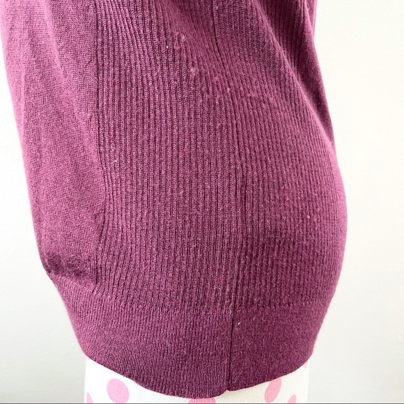 Faconnable Sweater Vest Maroon Crimson V-Neck Women’s XS - Picture 7 of 8